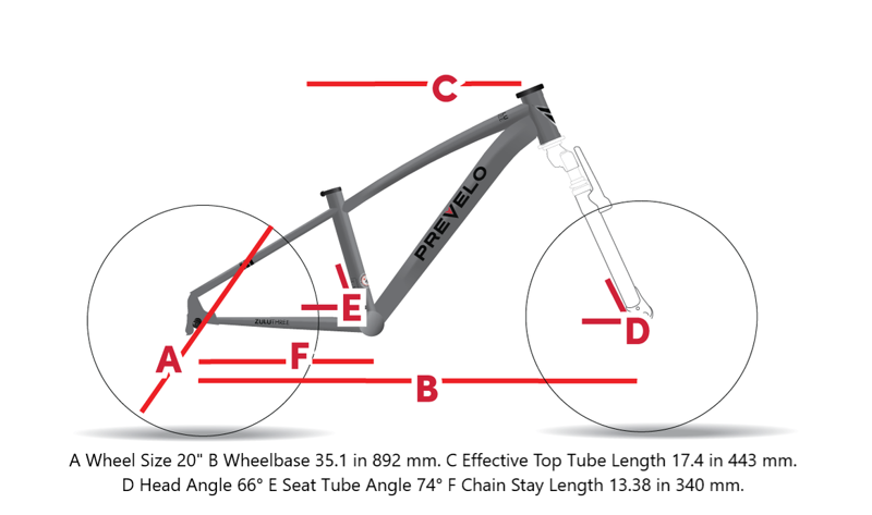 Prevelo Zulu 3 20 inch Kids Bike GoGo Grey Ex-Display -9